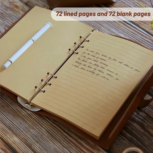 Mushroom PU Leather Journal, Brown, NWOT - Picture 4 of 14